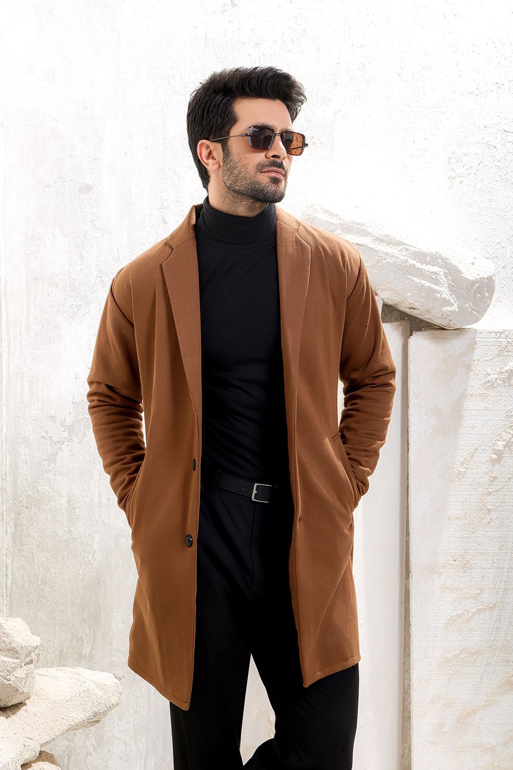 Brown Over Coat - Image 3